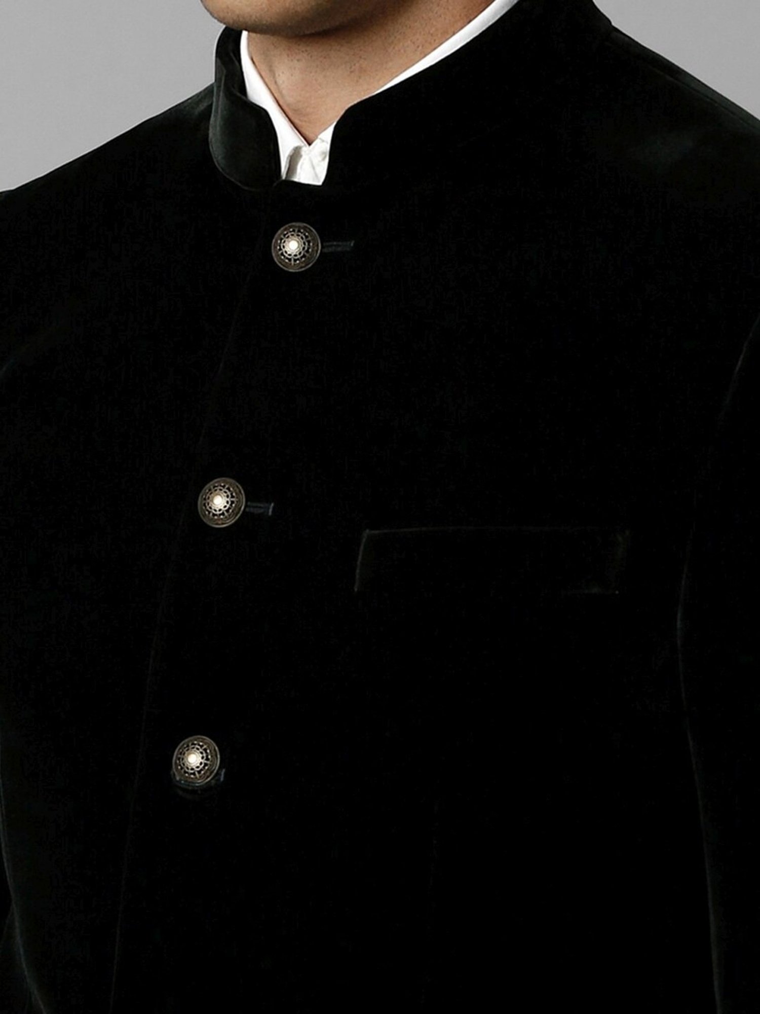 Hangup Cream Regular Fit Ethnic Blazer