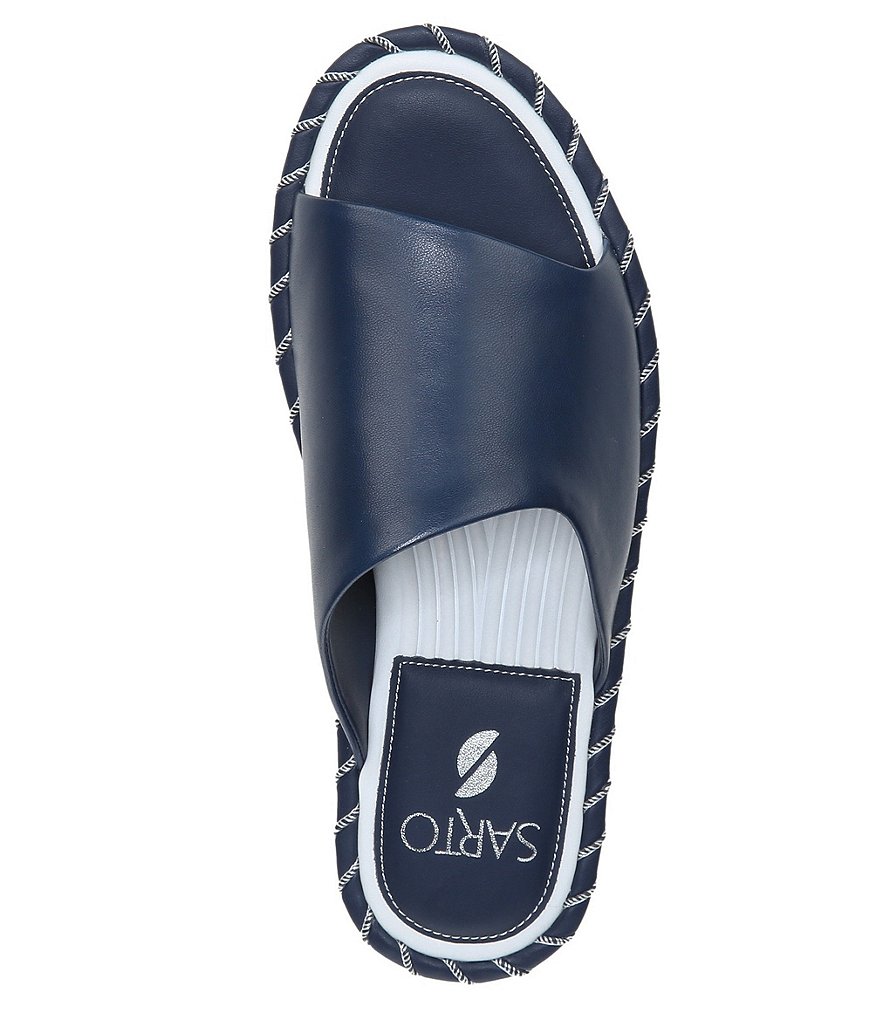 Sarto by Franco Sarto Zoe Leather Platform Slides