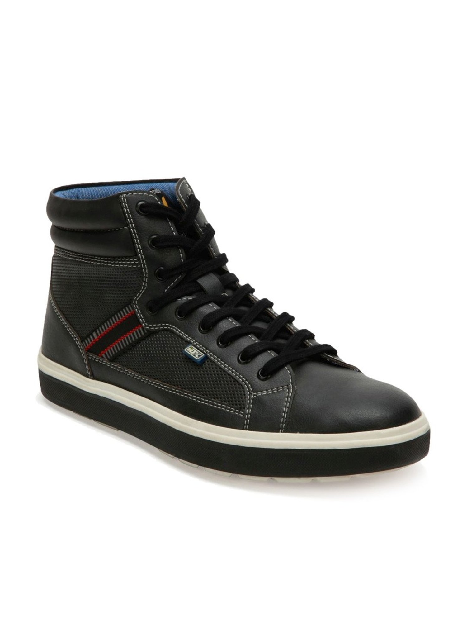 ID Men's Charcoal Black Ankle High Sneakers