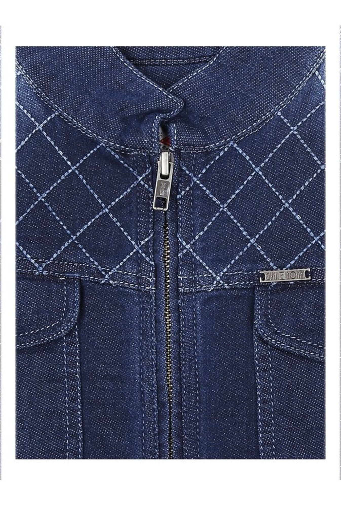 Allen Solly Junior Navy & Green Color Block Full Sleeves Jacket