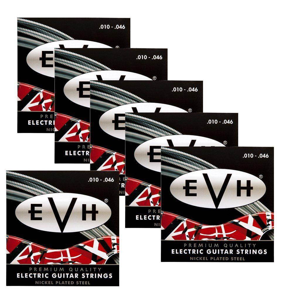 6 Sets Packs of EVH 1046 Eddie Van Halen Premium Electric Guitar Strings (10-46)