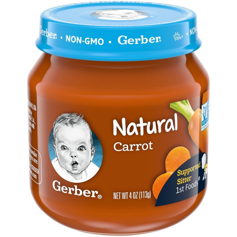Gerber 1st Food Natural Glass Carrot Baby Meals - 4oz