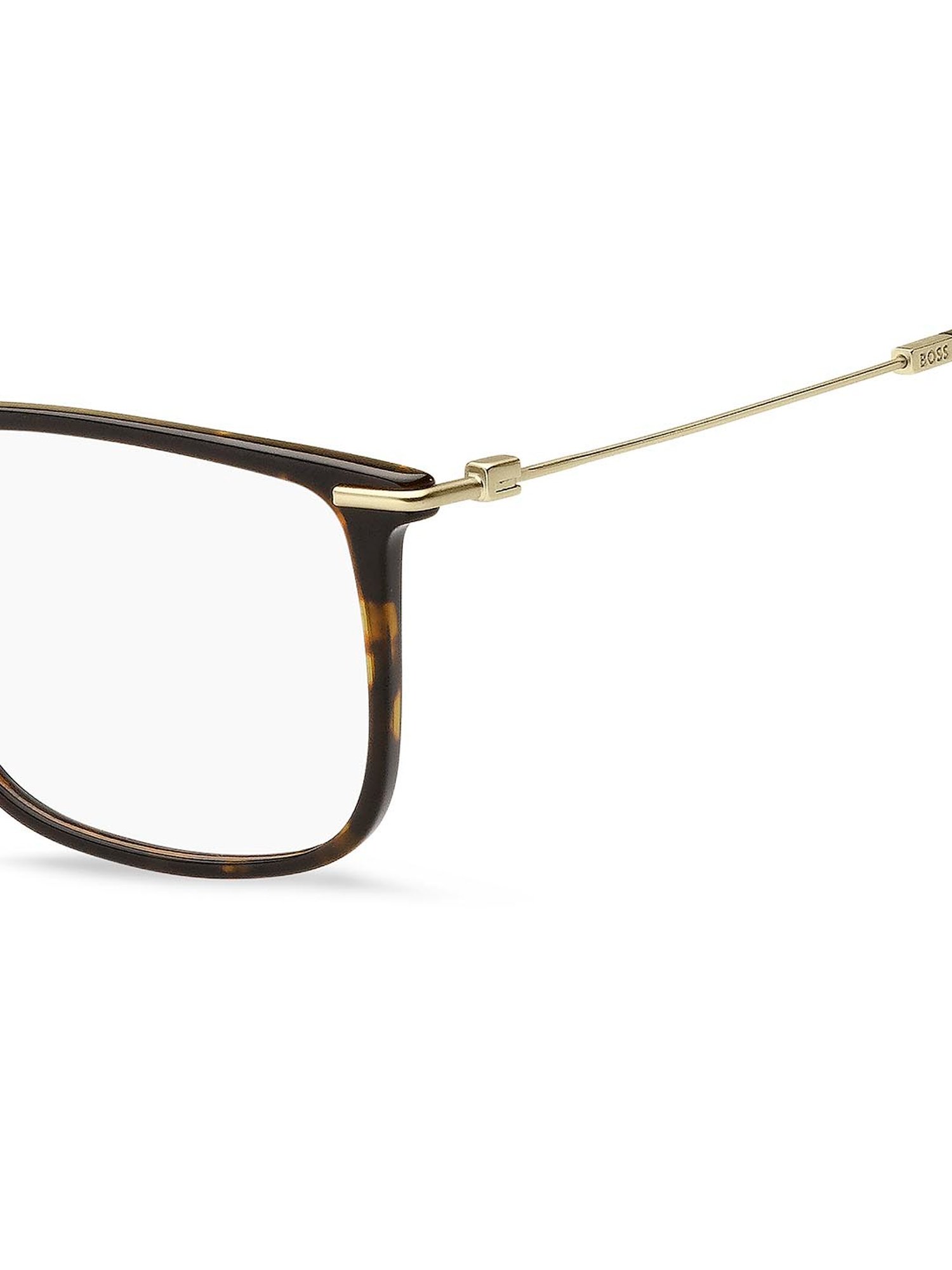 Hugo Boss Brown Square Eye Frames for Men