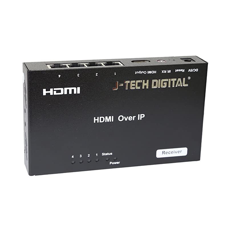ProAV Unlimited 4x1 HDMI Extender Receiver Switcher by Single Ethernet Cable up to 400ft (Receiver)