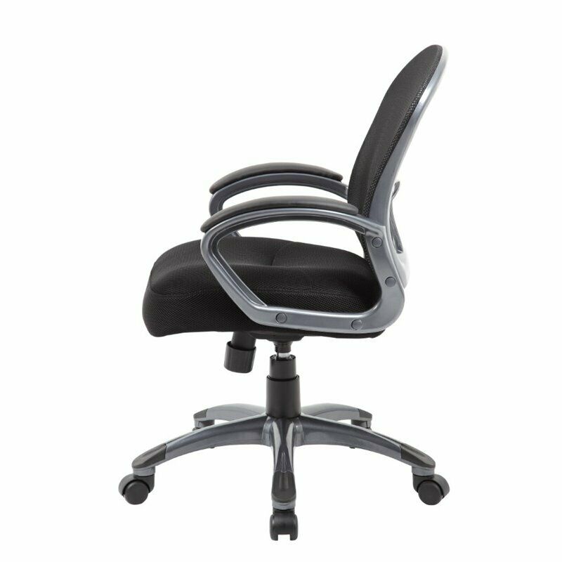 Boss Office Ergonomic Mesh Task Chair in Black