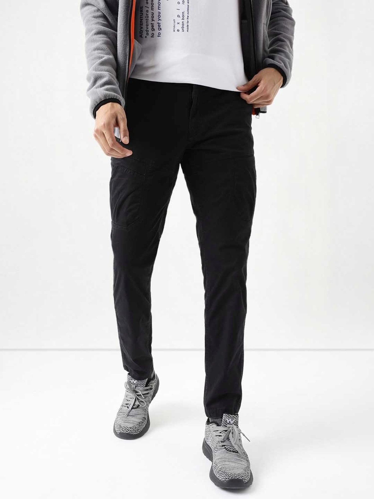 Wildcraft Black Regular Fit Trousers