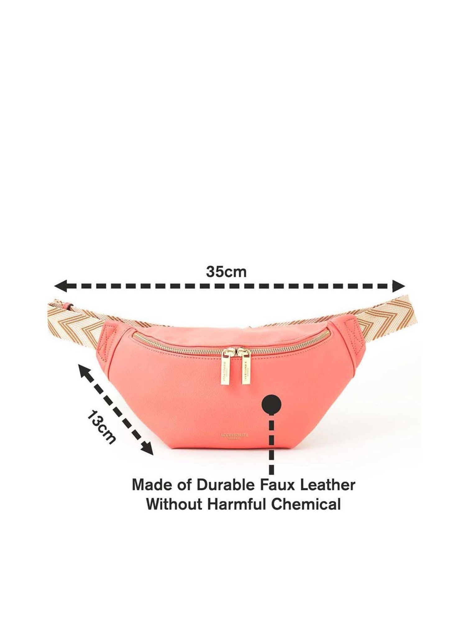 Accessorize London Orange Solid Waist Pouch