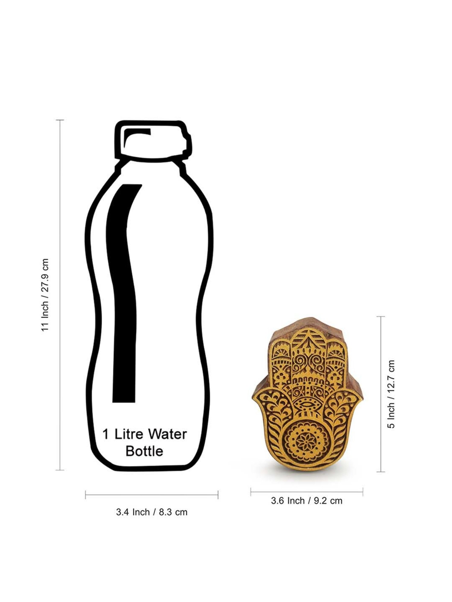 ExclusiveLane 'Palm Pair' Hand Carved Block Wall Decor In Sheesham Wood (Set of 2)