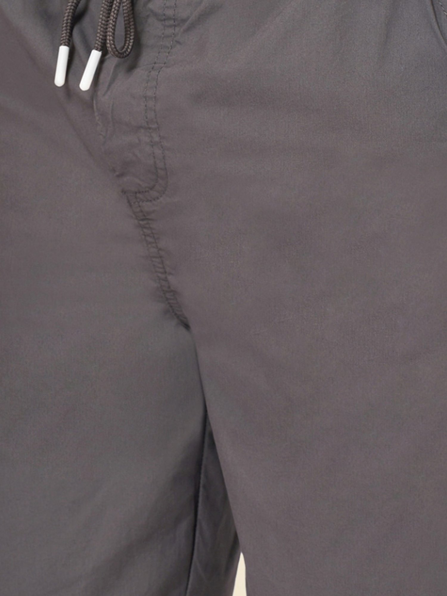 Urban Ranger by Pantaloons Charcoal Cotton Slim Fit Shorts