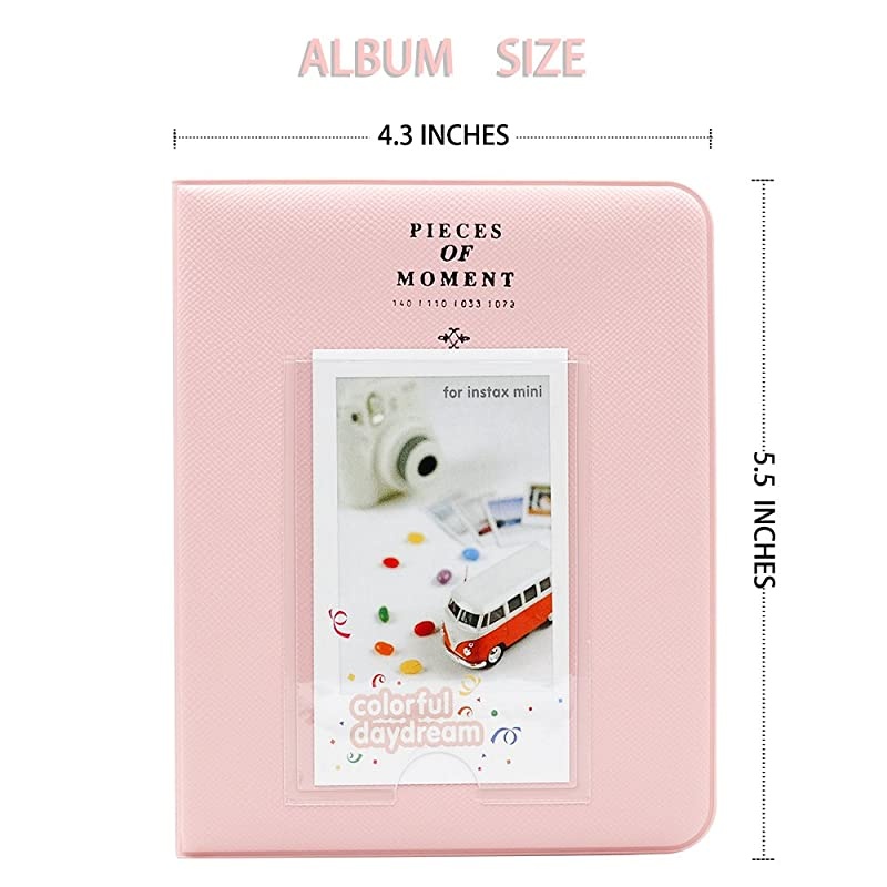 64 Pockets Mini Photo Album for Fujifilm Instax Mini 7s 8 8+ 9 25 26 50s 70 90 Instant Camera Name Card 64 Pockets Pink 2