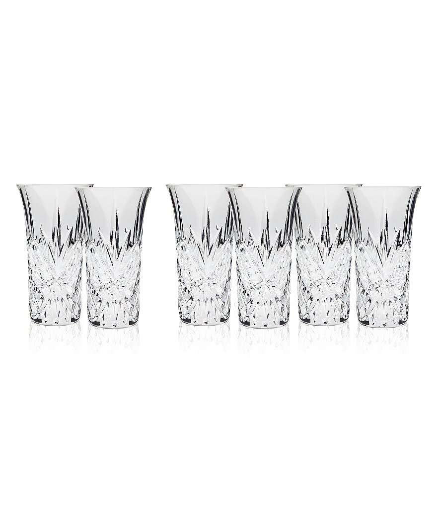 Godinger Dublin Handcrafted Crystal Vodka Shooters, Set of 6