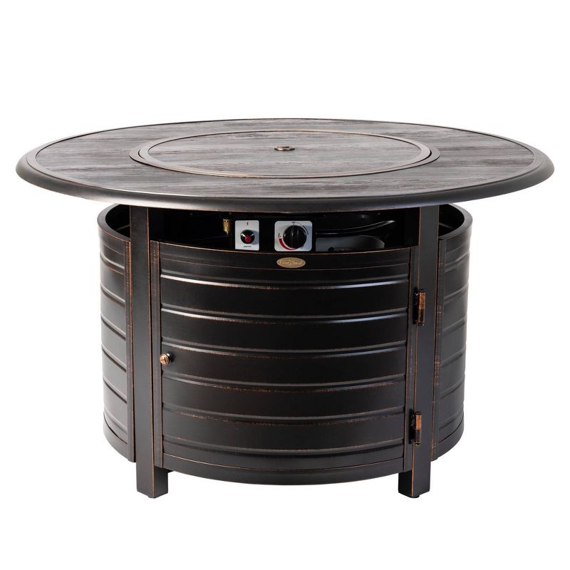 Thatcher Round Aluminum LPG Fire Pit - Fire Sense
