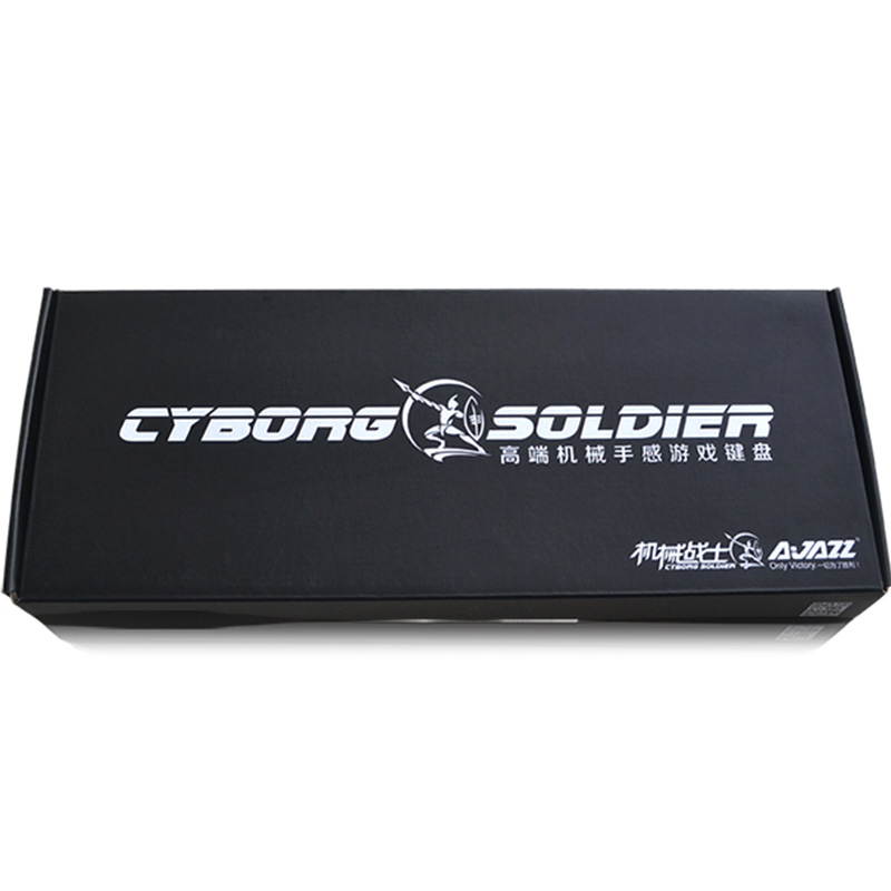 Ajazz Warrior machinery Wired High-grade Membrane 103 keys 3 Kinds Of Lights Adjustable Metal Floor Ergonomic Gaming Keyboard