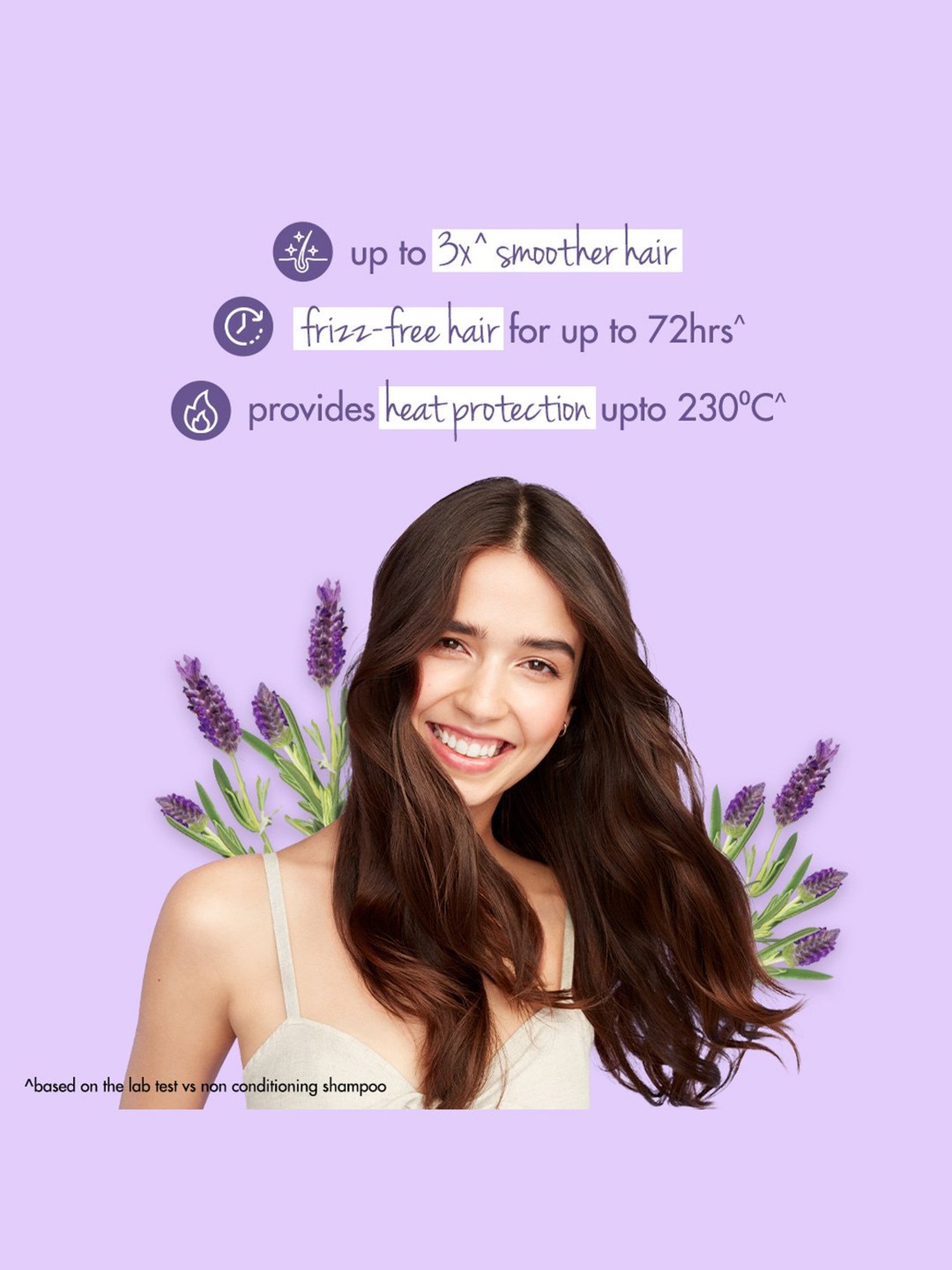 Love Beauty & Planet Organic Argan Oil & Lavender Hair Serum for Frizz Free Hair - 50 ml