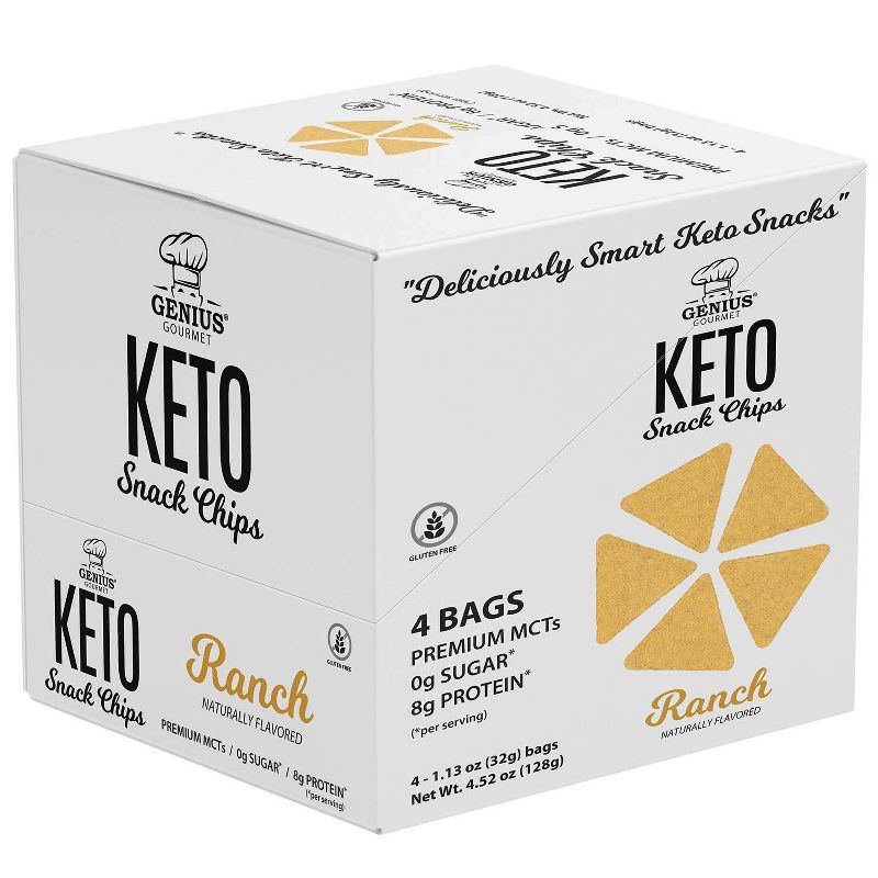 Genius Gourmet Ranch Chips - 4ct