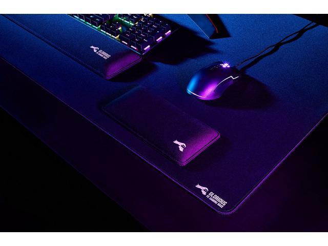 High Quality Glorious Gaming Mouse Mat / Pad - Thick , Large, Stitched Edges,  Mousepad | 48"x24"x0.12" (G-XXXL) , Large, Wide (XLarge) Black Cloth Mousepad, Stitched Edges | 48x24" (G-3XL)