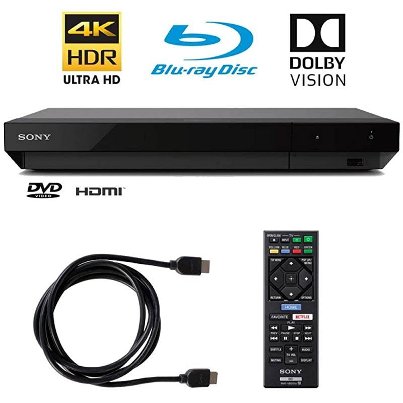 4K Ultra HD Blu Ray Player with 4K HDR and Dolby Vision + 6FT HDMI Cable - (UBP-X700)