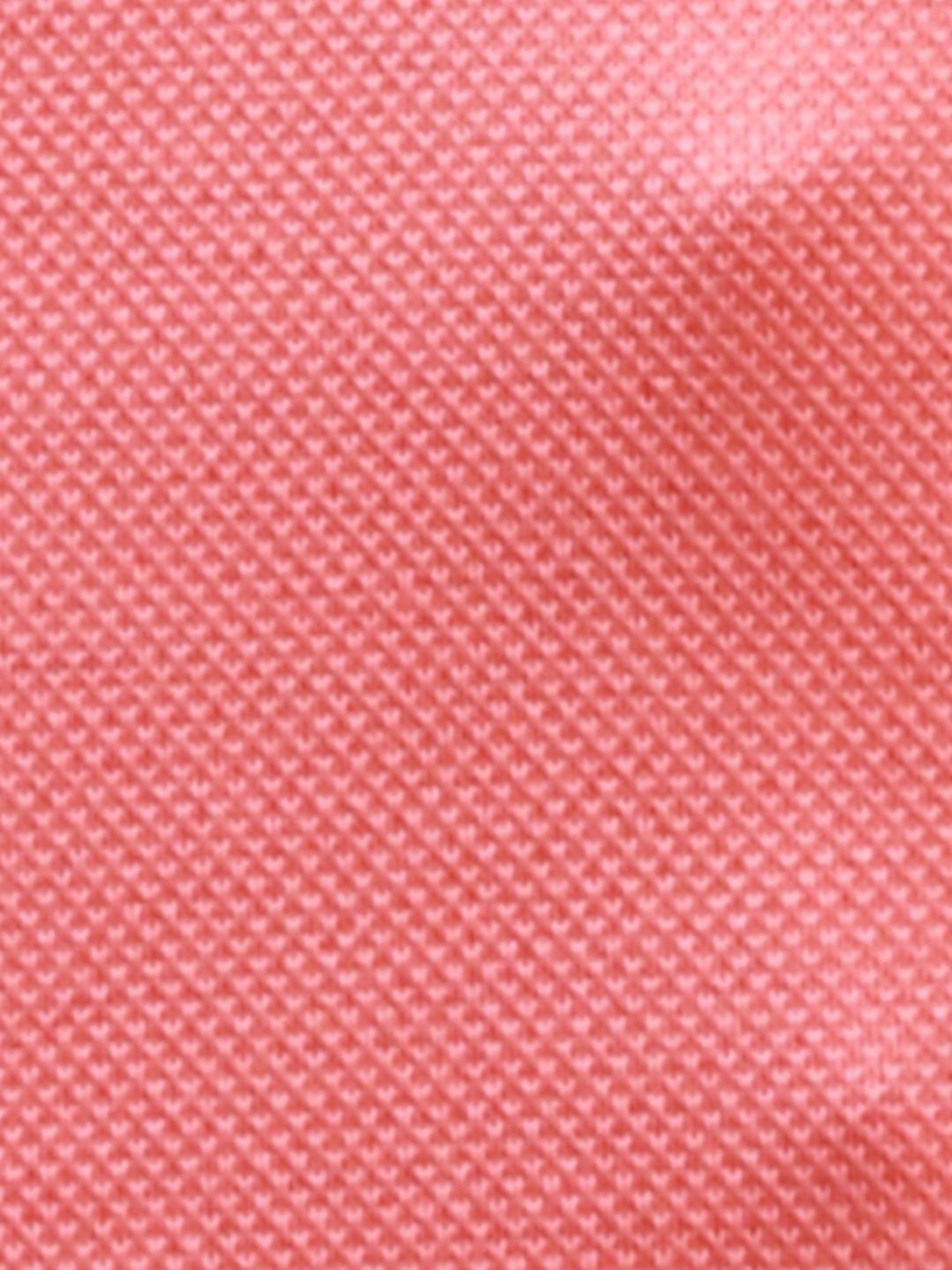 ColorPlus Orange Cotton Tailored Fit Texture Polo T-Shirt