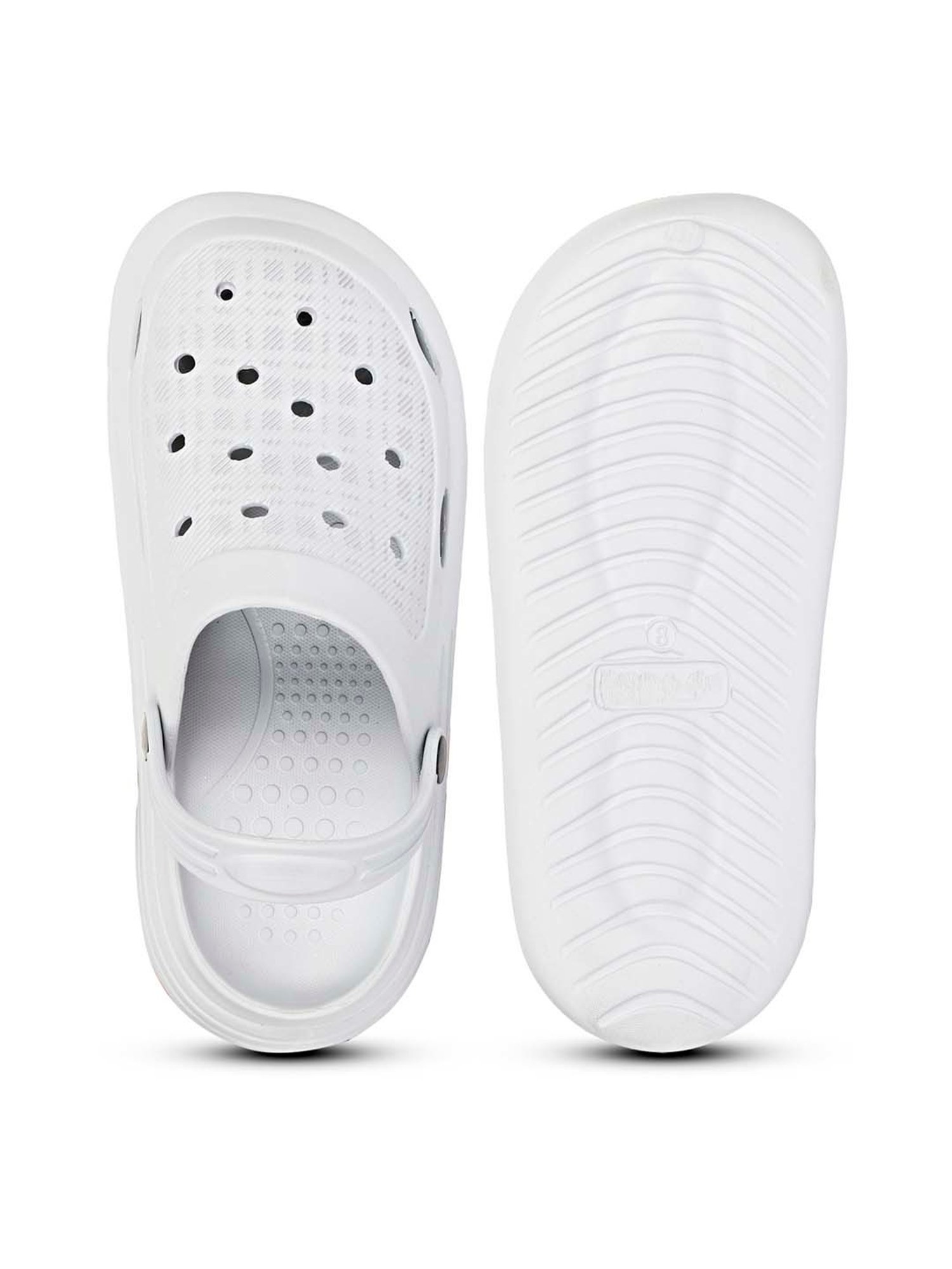 Mozafia Men's Grey Back Strap Clogs