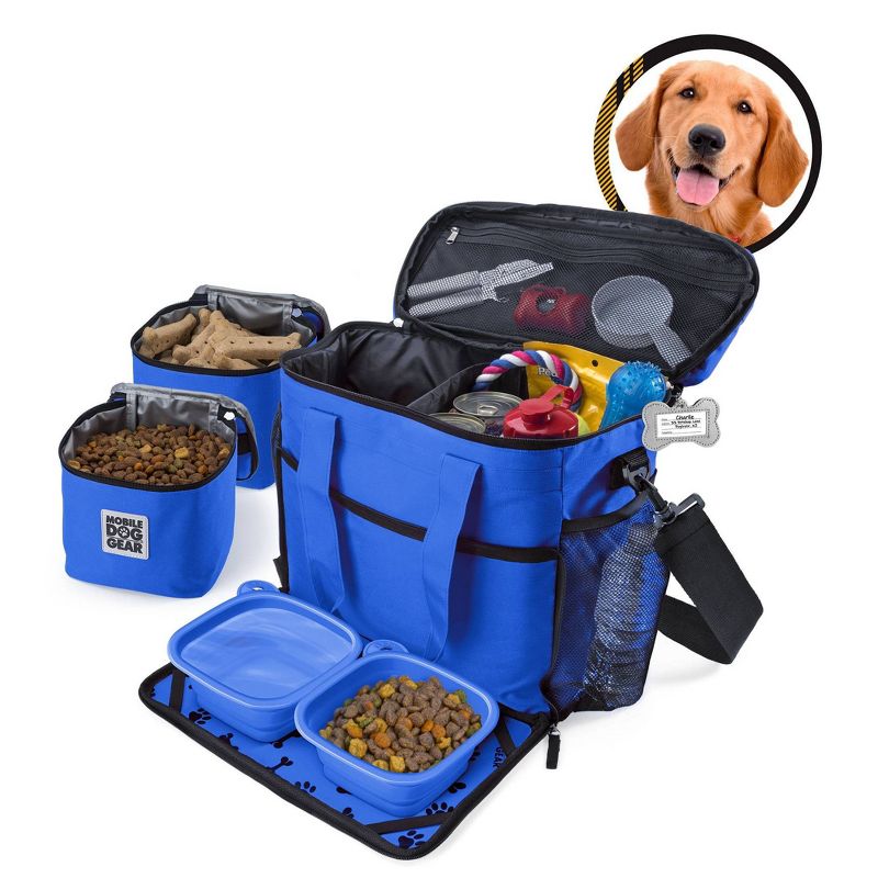 Overland Travelware - Medium/Large Dog - Week Away Bag - Royal Blue