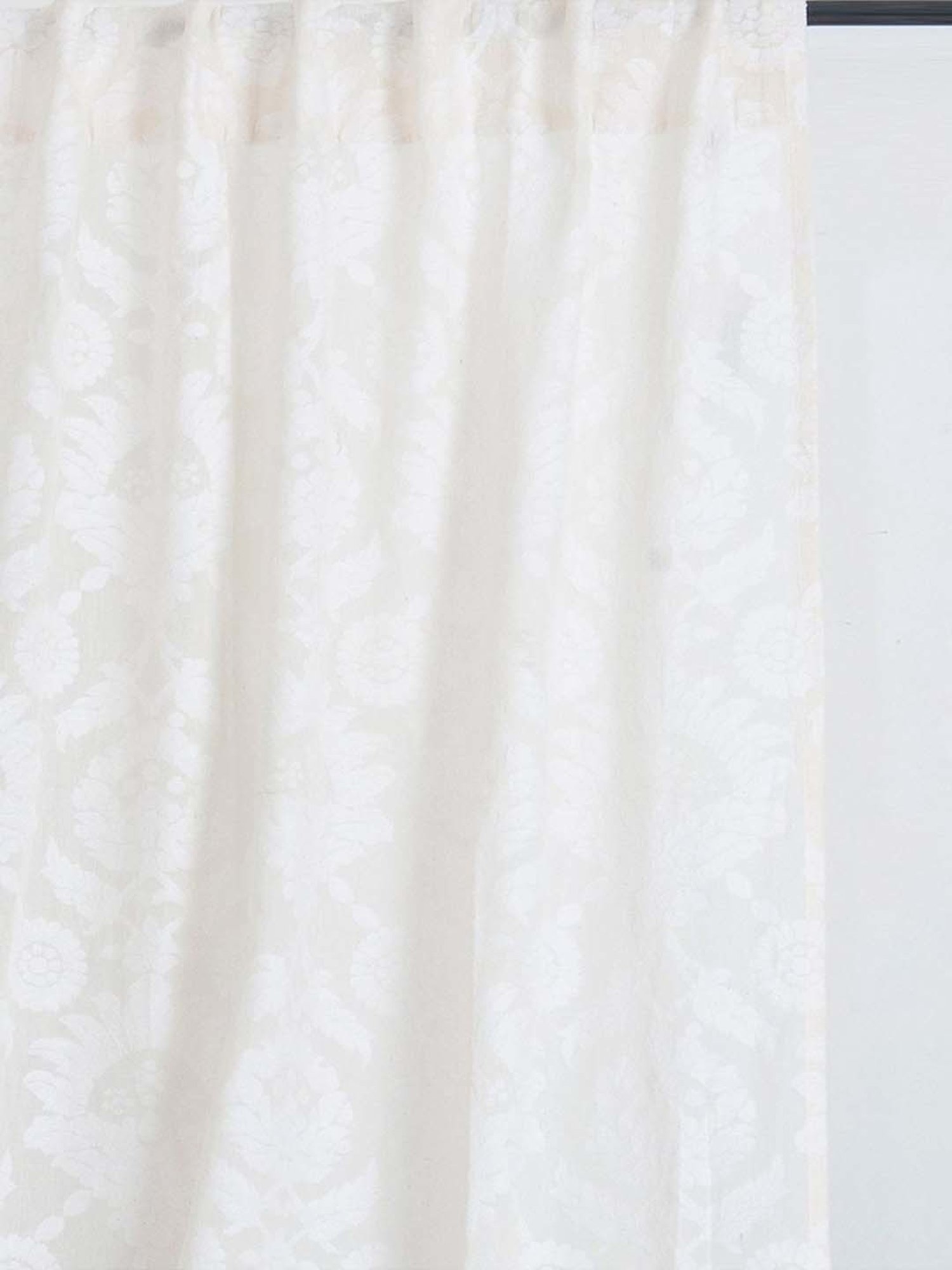 Fabindia Home Gulmarg White Cotton Curtain