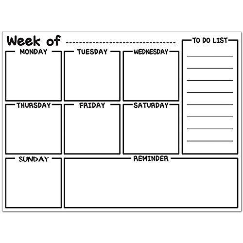 TheJD Monthly Planner Refrigerator Calendar for Kitchen Fridge |17 x 12 inch Memopad_No.004