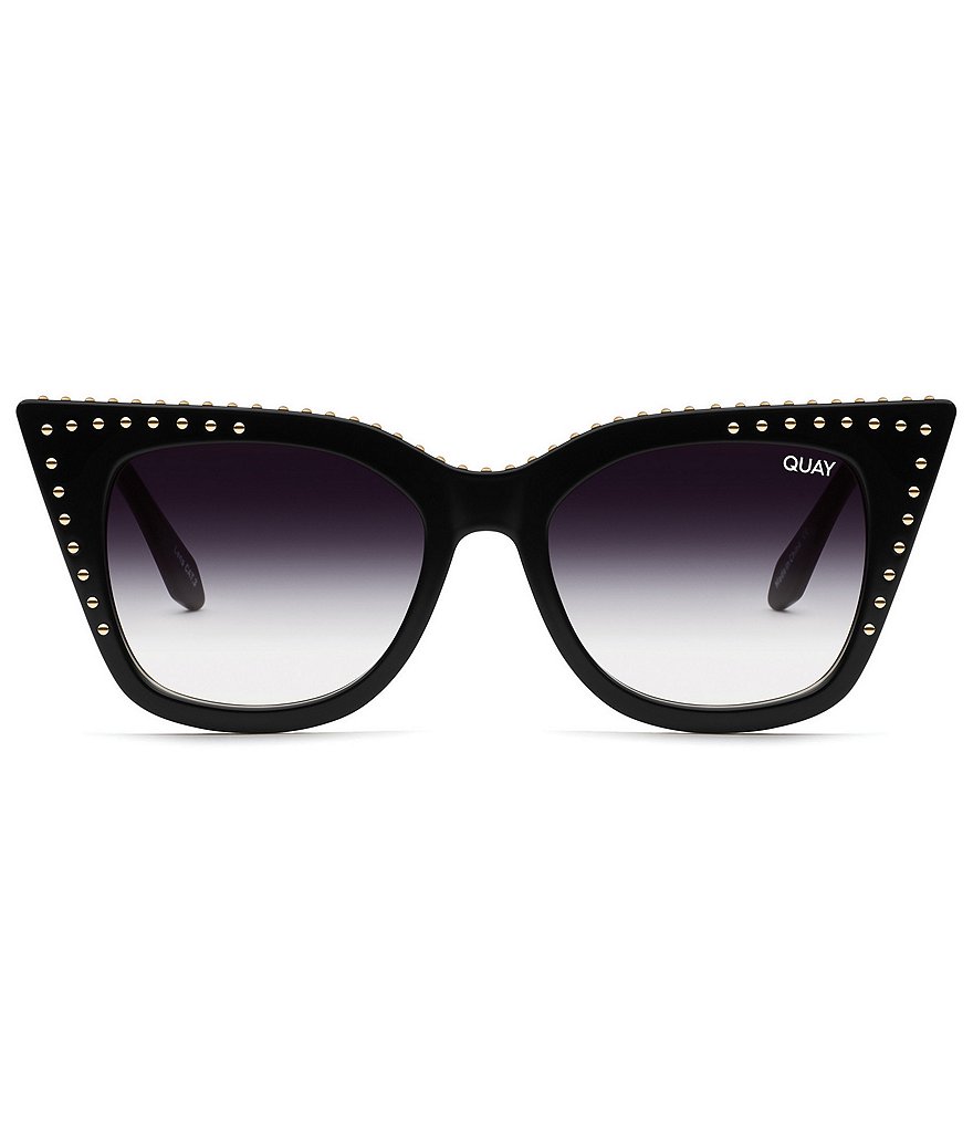 Quay Australia Harper Studded Cat Eye 54mm Sunglasses