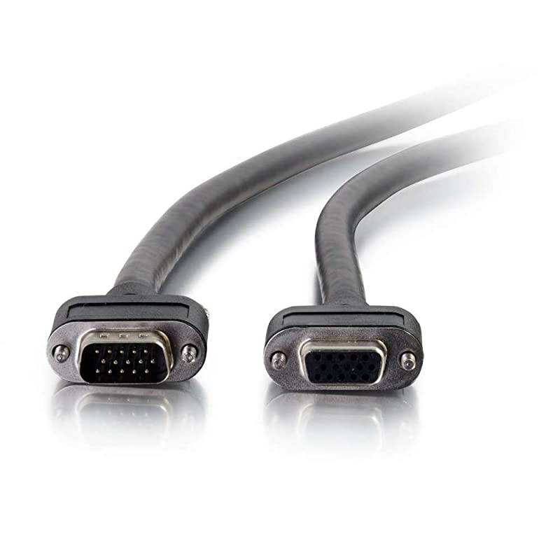 50235 Select VGA Video Extension Cable VGA Male to VGA Female, In-Wall CMG-Rated, Black (1 Foot, 0.30 Meters)