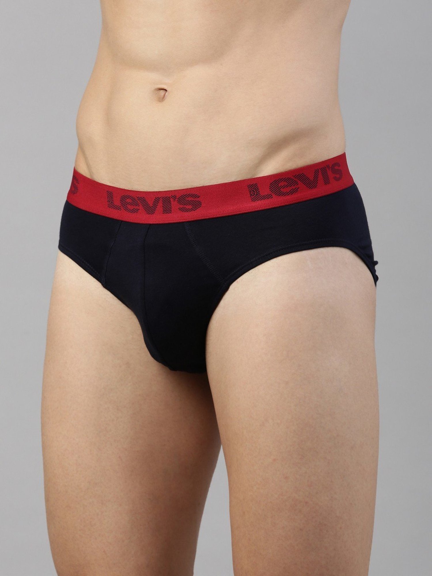 Levi's 066 Jet Black & Navy Blazer Cotton Regular Fit Briefs - Pack Of 2