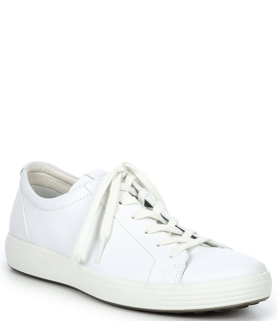 ECCO Men's Soft 7 City Leather Lace-Up Sneakers