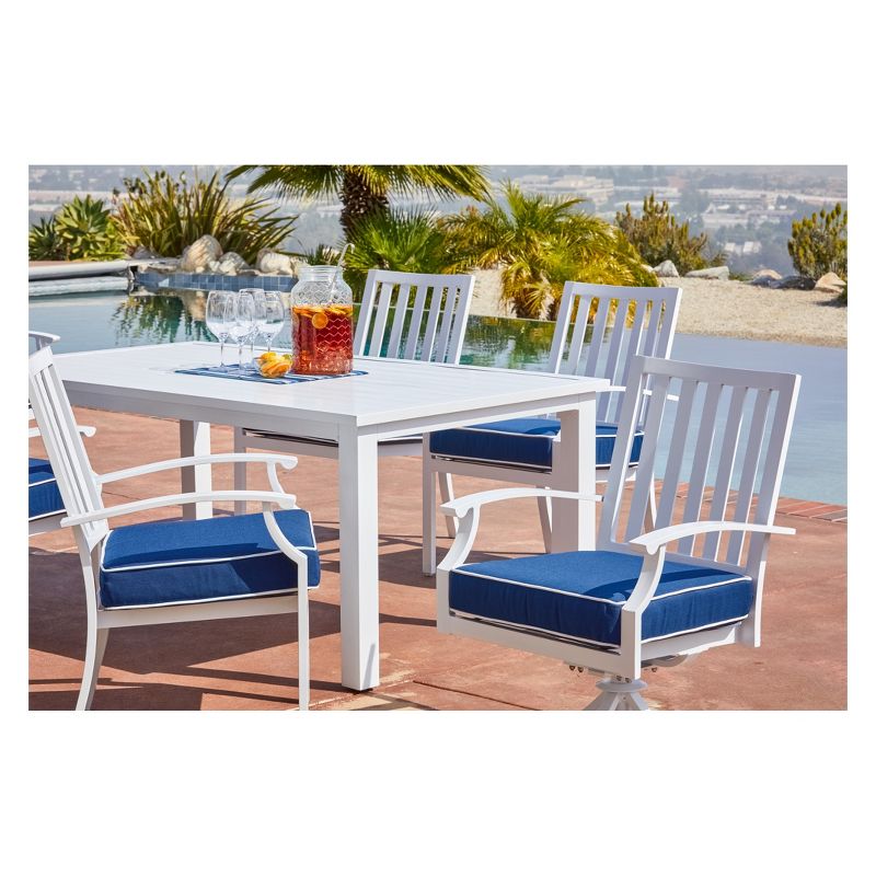 7pc Bridgeport Coastal Dining Set Blue - Royal Garden