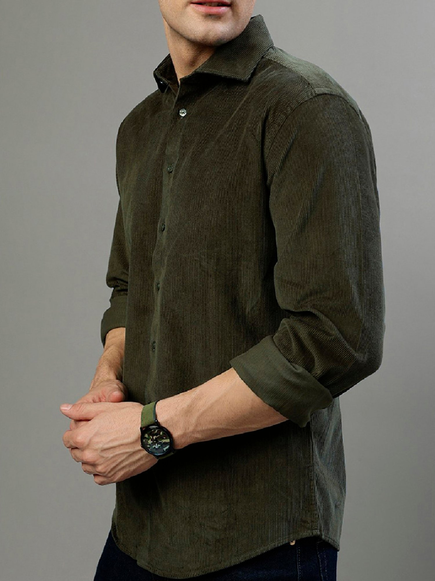 Bruun & Stengade Green Slim Fit Shirt