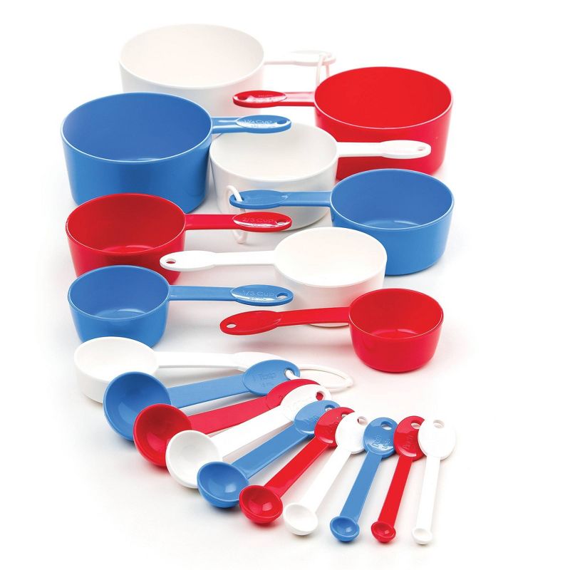 Progressive International Measuring Set - Red/Blue/White (19 Pc)