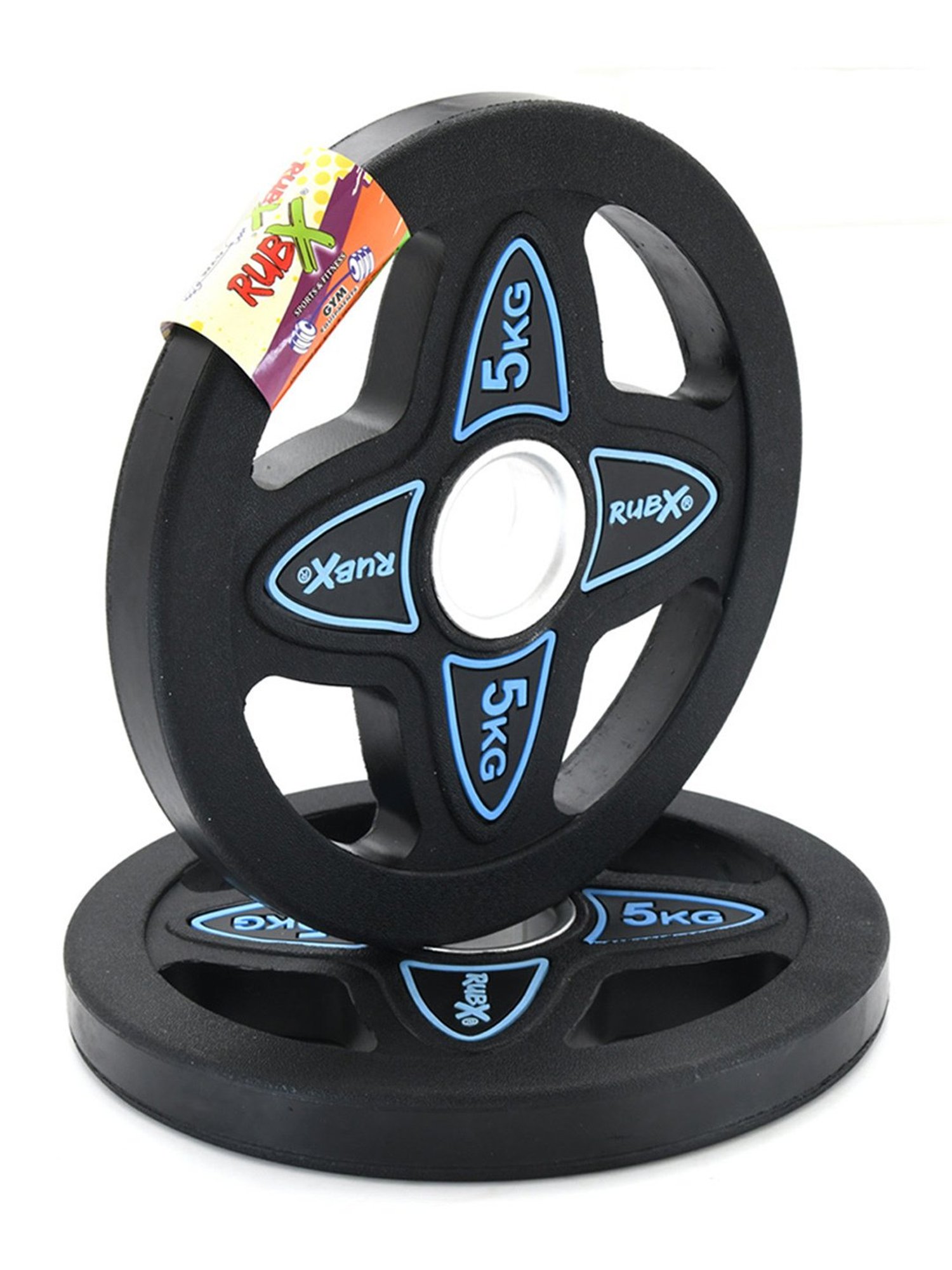 BIGBULL Rubber Coated Solid Hex Dumbbell (Pack Of Two) (2.5 Kg x 2pc (Total = 5 kg))