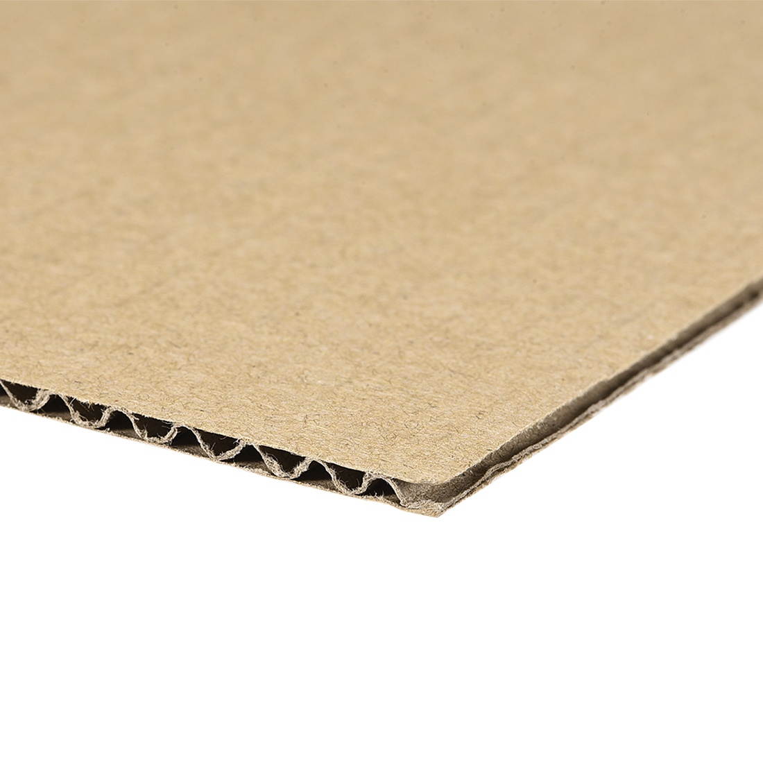 Corrugated Cardboard Filler Insert Sheet Pads 3-Layer 3mm x 8-Inch x 8-Inch for Packing, Mailing, and Crafts 12pcs