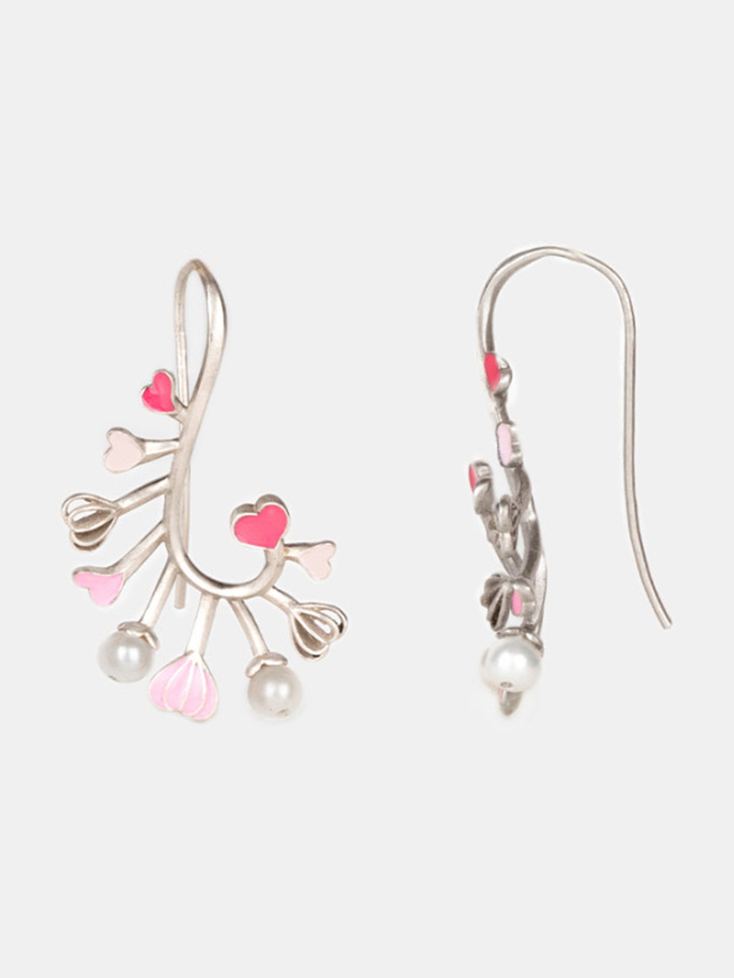 Shaya 92.5 Sterling Silver For the Love of Breaking Barriers Heart Earrings for Women