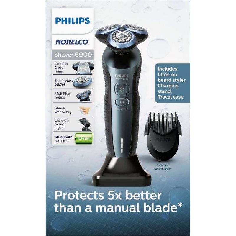 Philips Norelco Series 6900 Wet & Dry Men's Rechargeable Electric Shaver - S6810/82