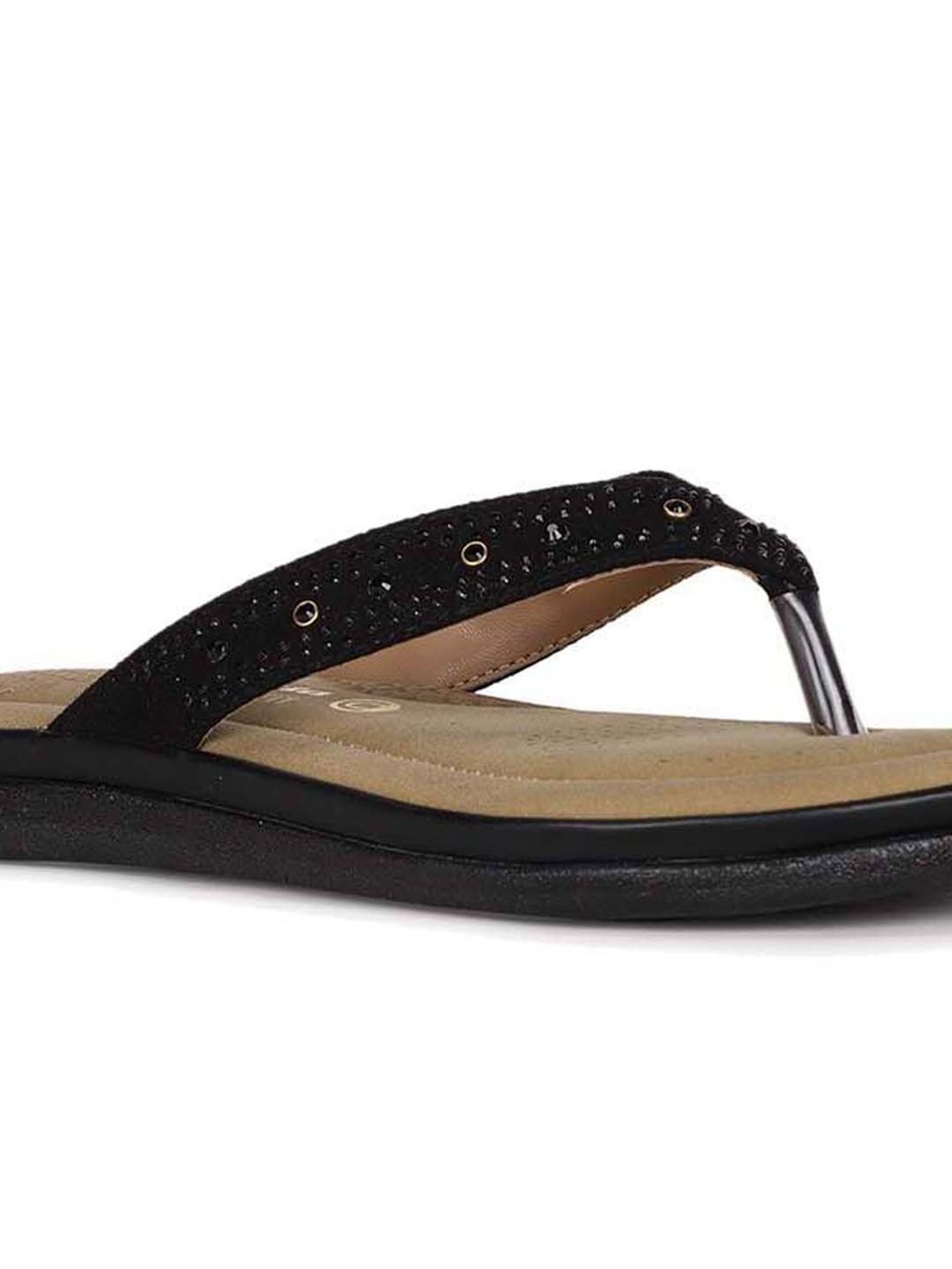 Bata Women's Black Thong Sandals