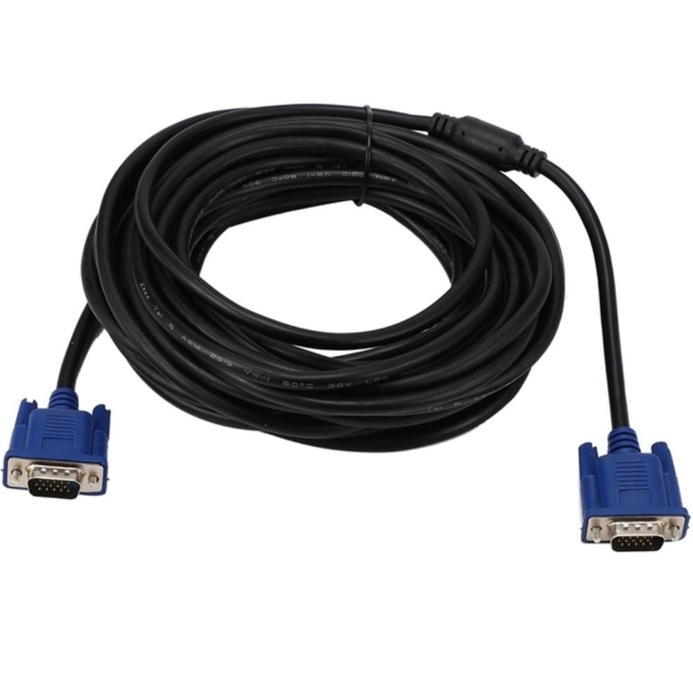 10M VGA Cable Male to Male 3+5 HD Fully Wired 15PIN for LCD CRT Projector PC Laptop Monitor