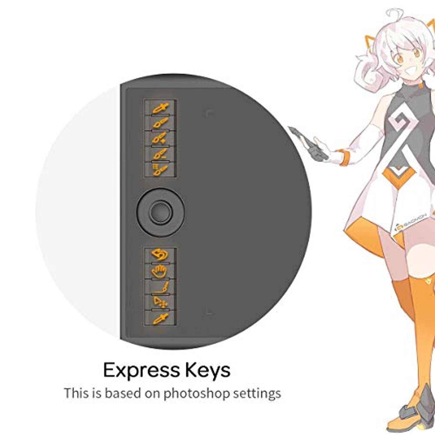 GAOMON M10K 2018 Drawing Tablet  and  GAOMON Passive Pen AP31 for M10K 2018 Only