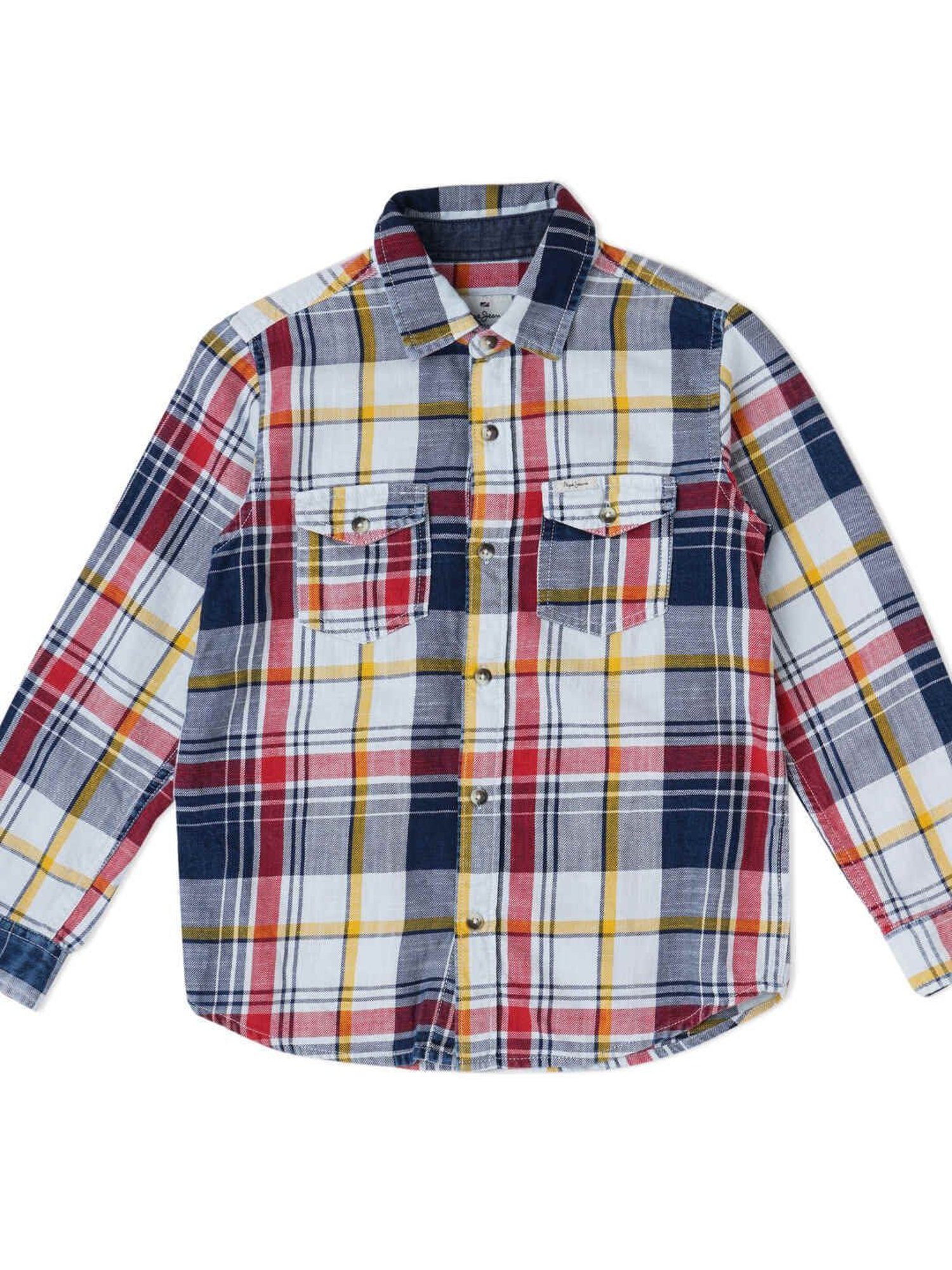 Pepe Jeans Boys Muticolor Checks Full Sleeves Shirt