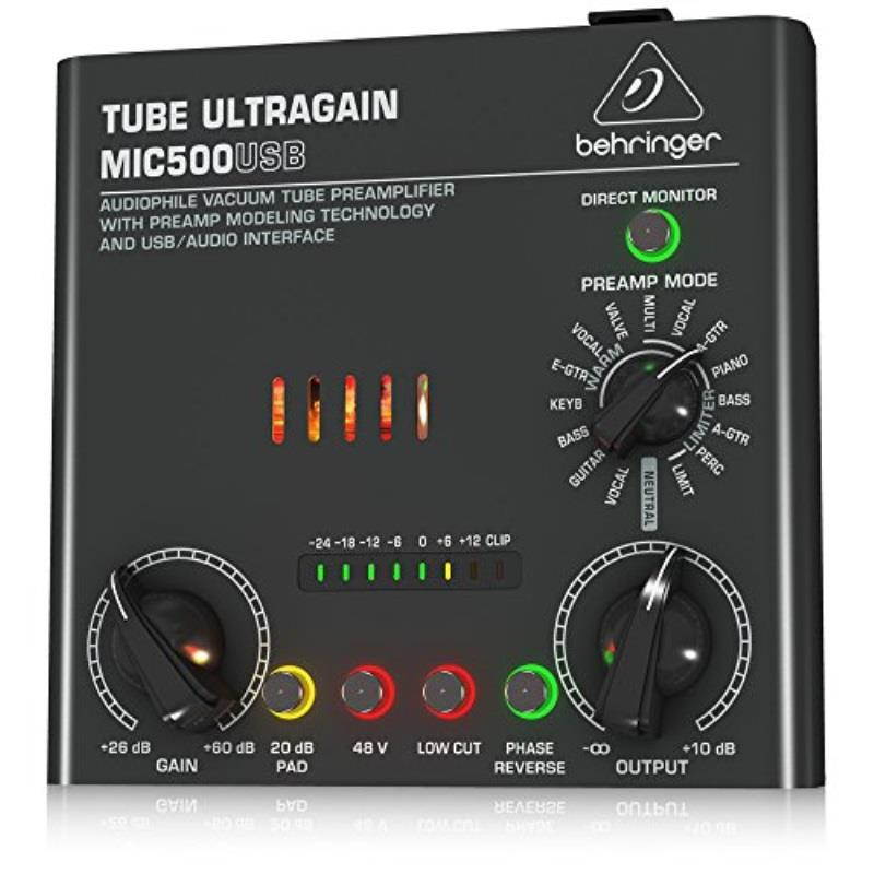 behringer tube ultragain mic500usb
