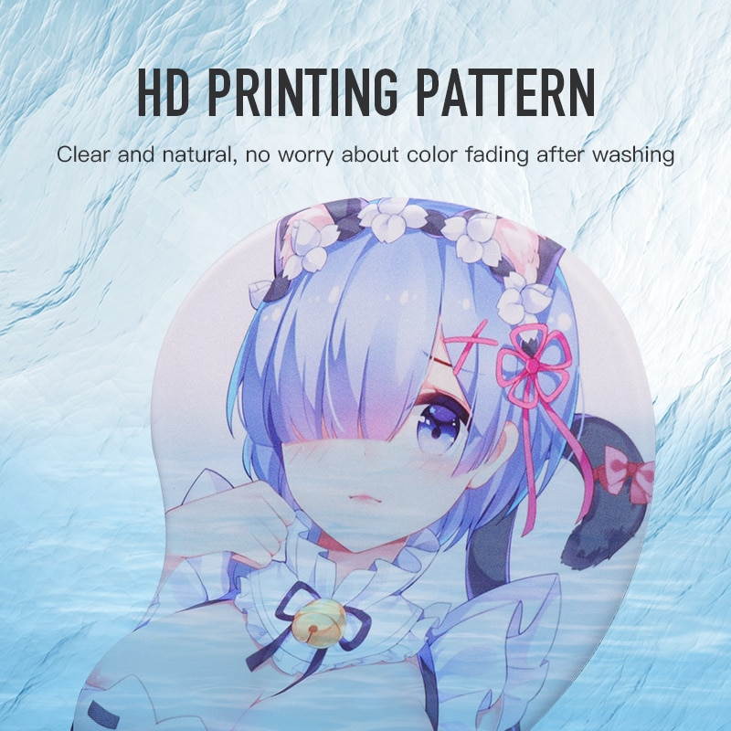 Creative Cartoon Anime 3D Mouse Pad Sexy Chest Gel Silicone Mousepad With Wrist Rest Support Soft Breast Pad For PC Laptop