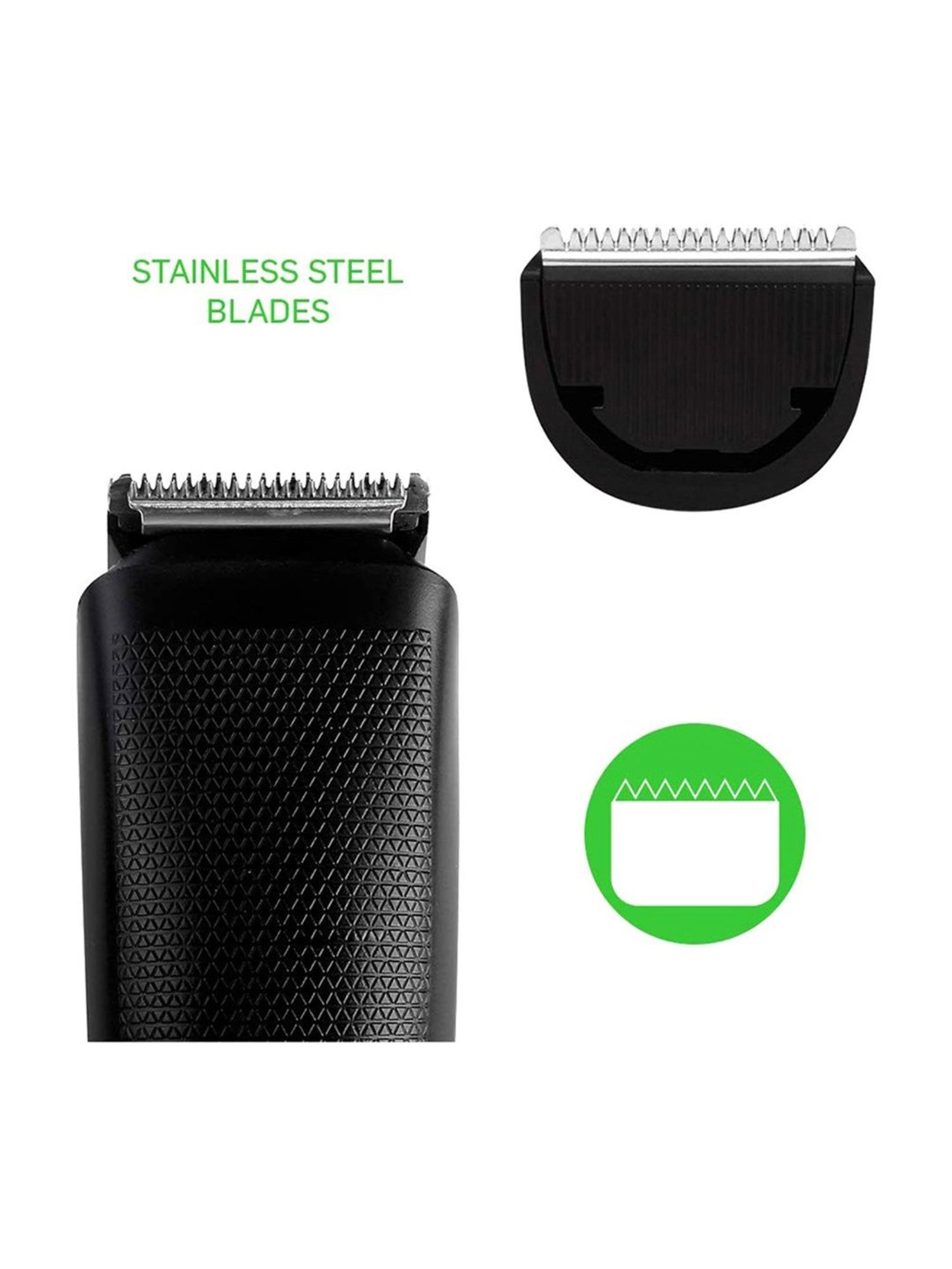 Lifelong LLPCM07 Corded & Cordless Rechargeable Beard Trimmer (Black)