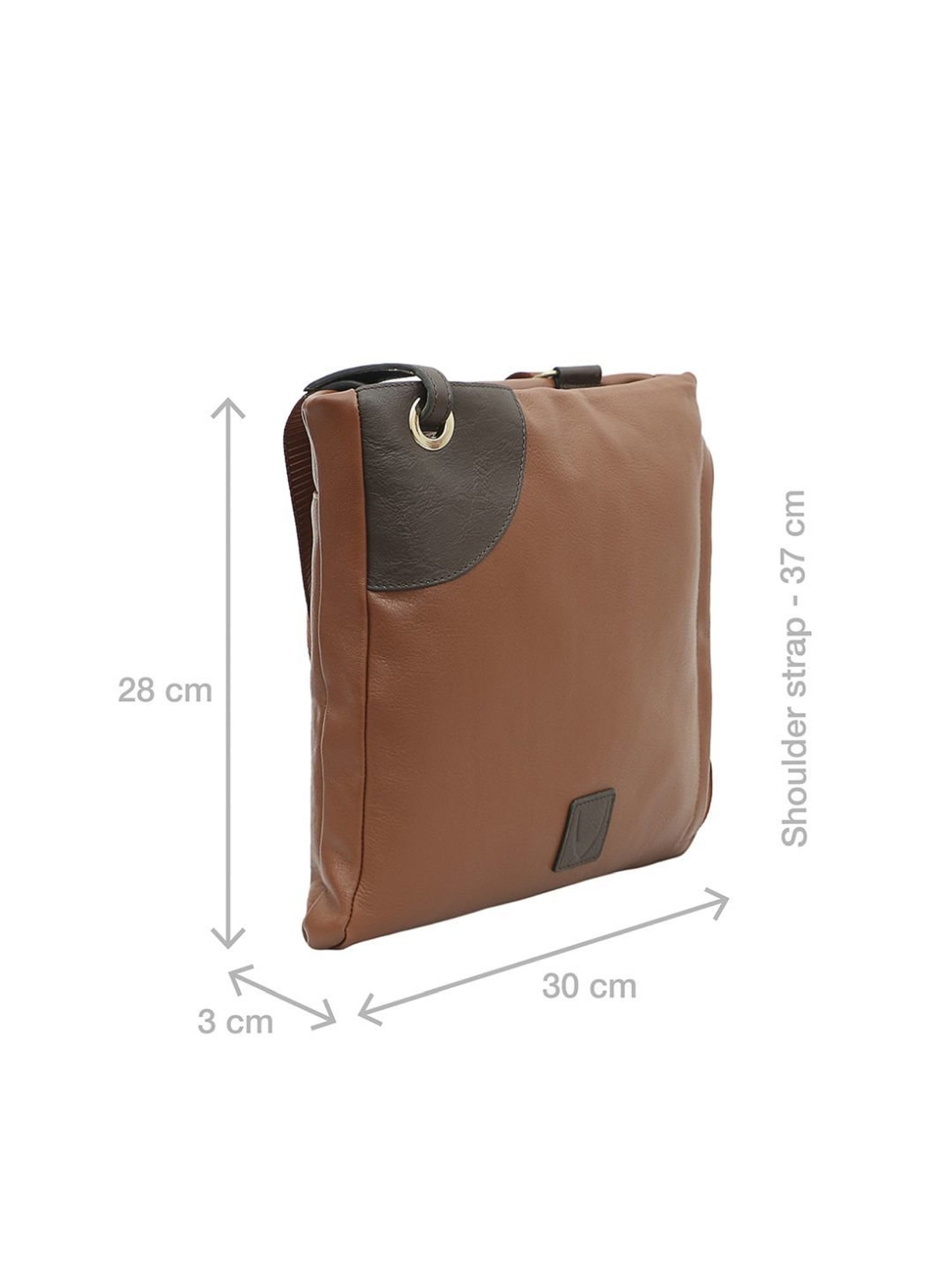 Hidesign Wabi Sabi Tan Solid Medium Sling Handbag