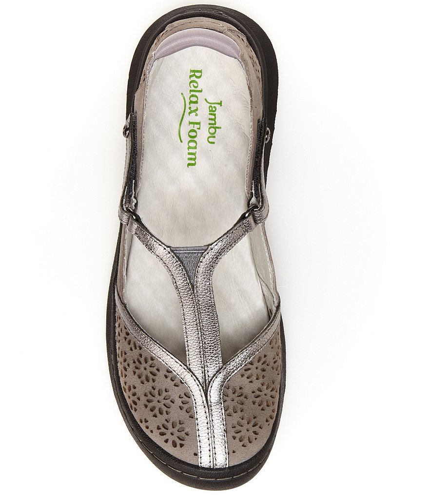 Jambu Creek Suede T-Strap Flat Shoes