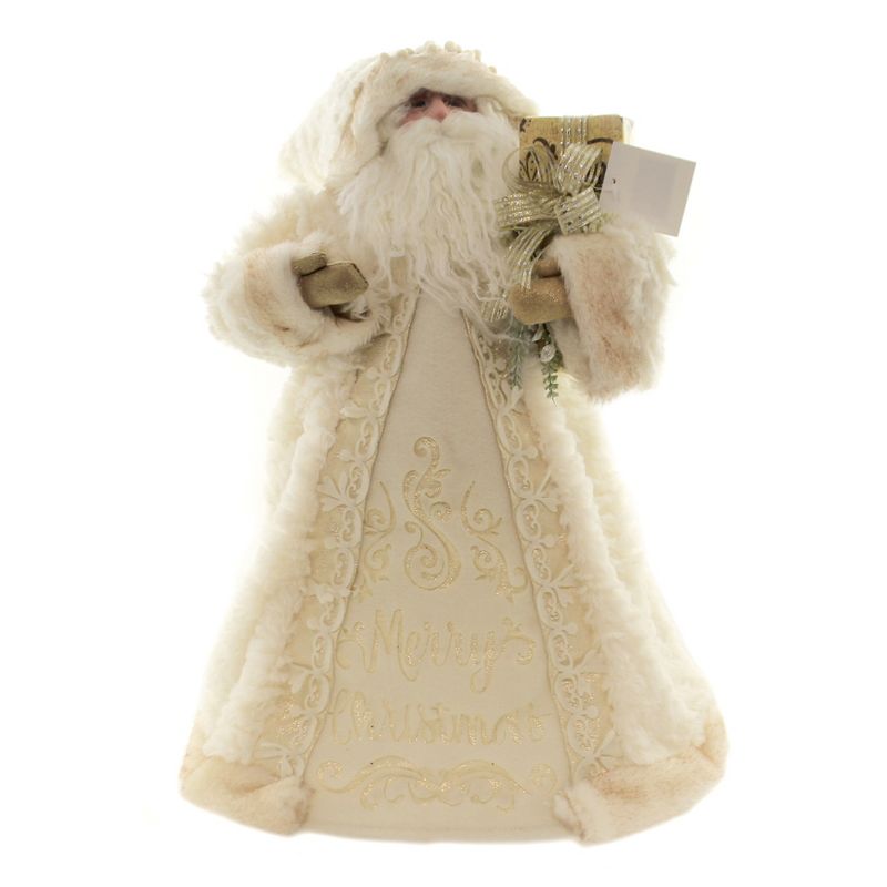 J. Hofert Co 9.5" Lighted Clear Constant Wide Angle 5 Point Star Christmas Tree Topper - Multicolor LED lights