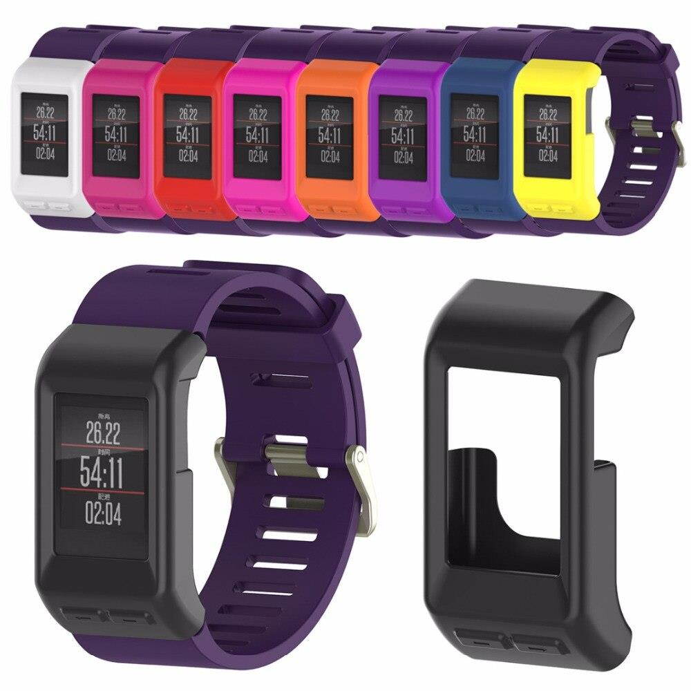 Mayitr Silicone Rubber Protect Case Cover Protective For Garmin Vivoactive HR Smart Watch Smart Accessories