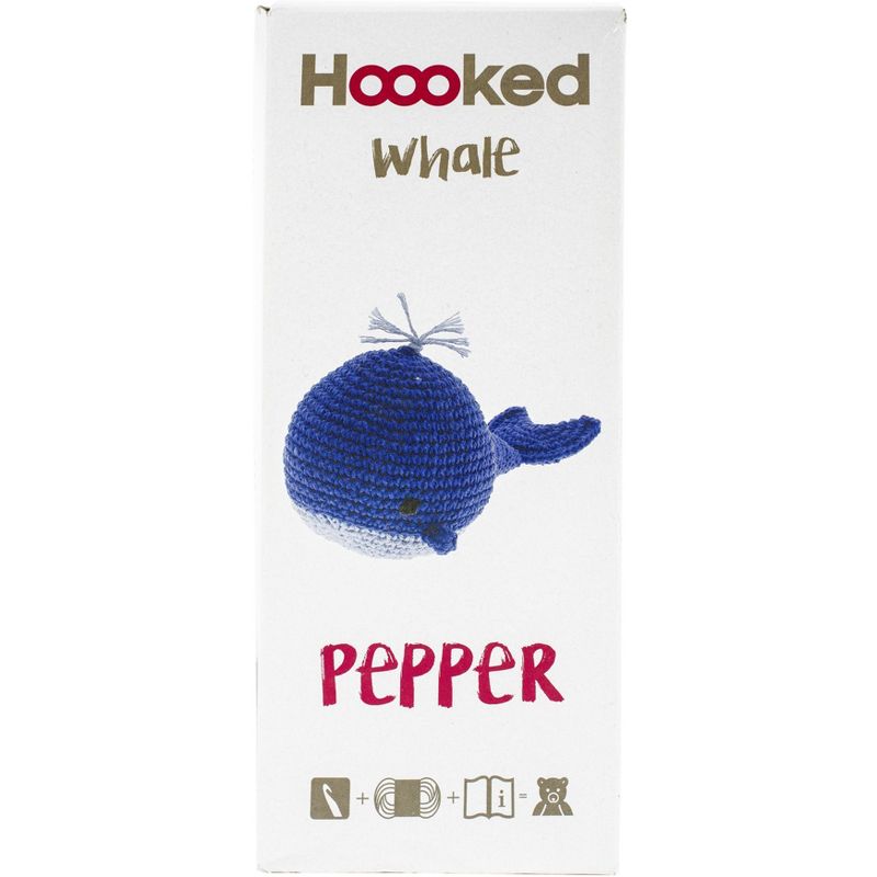 Hoooked Whale Pepper Yarn Kit W/Eco Barbante Yarn