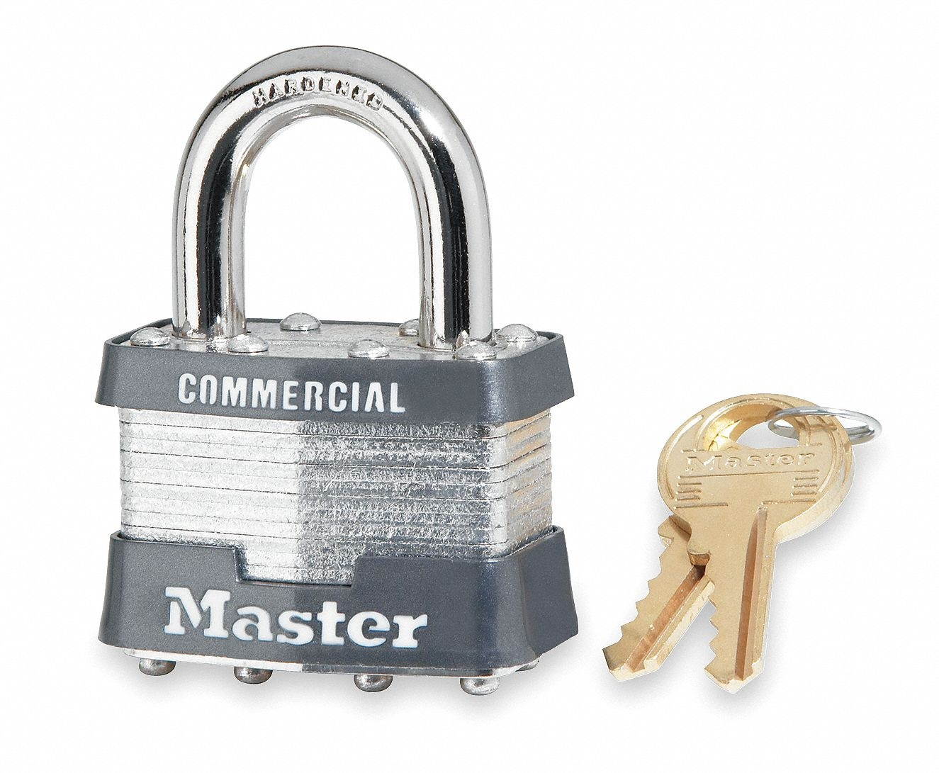 Padlock, KA, 15/16 In H, 5 Pin, Steel
